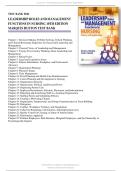 TEST BANK FOR&NewLine;LEADERSHIP ROLES AND MANAGEMENT&NewLine;FUNCTIONS IN NURSING 10TH EDITION&NewLine;MARQUIS HUSTON 
