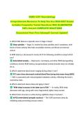 NURS 5357 Neurobiology &NewLine;Comprehensive Resource To Help You Ace 2026-2027 Exams &NewLine;Includes Frequently Tested Questions With ELABORATED &NewLine;100&percnt; Correct COMPLETE SOLUTIONS &NewLine;Guaranteed Pass First Attempt&excl;&excl; Current Update&excl;&excl;&NewLine;