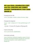 NSG 3500 EXAM 4 EXAMINATION SCRIPT&NewLine;2026 FULL QUESTIONS AND CORRECT&NewLine;ANSWERS COMPREHENSIVE STUDY GUIDE&NewLine;GRADED A&plus;
