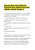 NSG 3500 EXAM 3 TEST PAPER 2026&NewLine;QUESTIONS WITH COMPLETE SOLUTIONS&NewLine;VERIFIED ANSWERS GRADED A&plus;&NewLine;