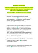 NURS 5357 Neurobiology &NewLine;Comprehensive Resource To Help You Ace 2026-2027 Exams &NewLine;Includes Frequently Tested Questions With ELABORATED &NewLine;100&percnt; Correct COMPLETE SOLUTIONS &NewLine;Guaranteed Pass First Attempt&excl;&excl; Current Update&excl;&excl;