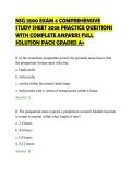 NSG 3500 EXAM 4 COMPREHENSIVE&NewLine;STUDY SHEET 2026 PRACTICE QUESTIONS&NewLine;WITH COMPLETE ANSWERS FULL&NewLine;SOLUTION PACK GRADED A&plus;