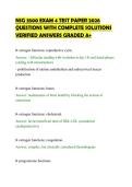NSG 3500 EXAM 4 TEST PAPER 2026&NewLine;QUESTIONS WITH COMPLETE SOLUTIONS&NewLine;VERIFIED ANSWERS GRADED A&plus;&NewLine;