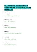 NSG 3500 FINAL PAPER COMPLETE&NewLine;QUESTIONS AND ACCURATE SOLUTIONS&NewLine;STUDY GUIDE&NewLine;