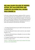 NSG 3800 GALEN COLLEGE OF NURSING&NewLine;ACTUAL TEST 2026 QUESTIONS AND&NewLine;COMPLETE SOLUTIONS FULL SUCCESS&NewLine;PACK GRADED A&plus;