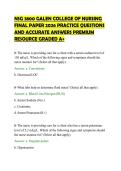 NSG 3800 GALEN COLLEGE OF NURSING&NewLine;FINAL PAPER 2026 PRACTICE QUESTIONS&NewLine;AND ACCURATE ANSWERS PREMIUM&NewLine;RESOURCE GRADED A&plus;&NewLine;