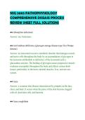 NSG 5003 PATHOPHYSIOLOGY&NewLine;COMPREHENSIVE DISEASE PROCESS&NewLine;REVIEW SHEET FULL SOLUTIONS&NewLine;