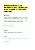 NSG 5003 WEEK ONE TO TEN&NewLine;KNOWLEDGE CHECK CERTIFICATION&NewLine;SCRIPT 2026 PRACTICE SOLUTIONS&NewLine;GRADED A&plus;