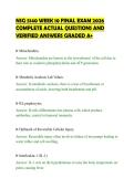 NSG 5140 WEEK 10 FINAL EXAM 2026&NewLine;COMPLETE ACTUAL QUESTIONS AND&NewLine;VERIFIED ANSWERS GRADED A&plus;