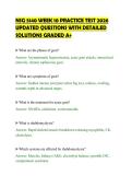 NSG 5140 WEEK 10 PRACTICE TEST 2026&NewLine;UPDATED QUESTIONS WITH DETAILED&NewLine;SOLUTIONS GRADED A&plus;&NewLine;