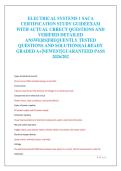 Electrical Systems 1 SACA Certification Study Guide