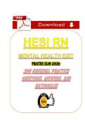 HESI RN Mental Health Exit Practice Exam &lpar;PDF&rpar; &vert; 2026 HESI Questions &vert; Galen College of Nursing