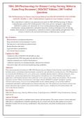 NRG 200 Pharmacology Midterm Exam 2026-2027 &vert; 200 Verified Q&A with Rationales &vert; Latest NCLEX-RN Aligned