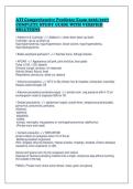 ATI Comprehensive Predictor Exam 2026&sol;2027&NewLine;COMPLETE STUDY GUIDE WITH VERIFIED&NewLine;SOLUTIONS