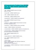 ATI Comprehensive Predictor Exam REVIEW&NewLine;2026&sol;2027 MOST RECENT QUESTIONS AND&NewLine;SOLUTIONS