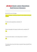 JD Next Exam &ndash; Latest Questions & Correct Answers &ndash; Complete Exam Material