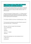 BIOD 171 Module 4 Exam 2026&sol;2027 UPDATED&NewLine;QUESTIONS WITH ANSWERS GRADED A&plus;