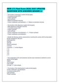 BIOD 171 Final Exam 2026&sol;2027 UPDATED&NewLine;QUESTIONS WITH ANSWERS GRADED A&plus;