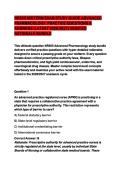 NR565 MIDTERM EXAM STUDY GUIDE ADVANCED &NewLine;PHARMACOLOGY  PRACTICE QUESTIONS & &NewLine;ANSWERS &lpar;LATEST 2026-2027&rpar; VERIFIED &NewLine;RATIONALE BUNDLE 