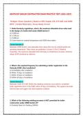 Kentucky Boiler Contractor License Exam Prep &vert; Complete Practice Test & Verified Answers &lpar;2025&ndash;2027 Regulatory Update&rpar;