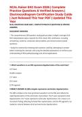 NCAL Kaiser EKG Exam 2026 &vert; Complete Practice Questions & Verified Answers &vert; Electrocardiogram Certification Study Guide &vert; Just Released This Year PDF &vert; Updated This Year