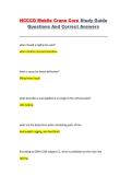 NCCCO Mobile Crane Core Study Guide Questions and Correct Answers &vert; Complete Exam Material