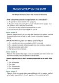 NCCCO CORE Practice Exam Questions and Correct Answers &vert; Complete Exam Material