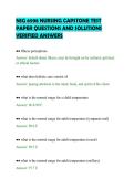 NSG 6998 NURSING CAPSTONE TEST&NewLine;PAPER QUESTIONS AND SOLUTIONS&NewLine;VERIFIED ANSWERS&NewLine;