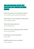 NSG 6998 UPDATED ACTUAL TEST&NewLine;QUESTIONS AND VERIFIED ANSWERS&NewLine;BUNDLE&NewLine;