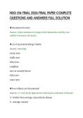 NSG-316 FINAL 2026 FINAL PAPER COMPLETE&NewLine;QUESTIONS AND ANSWERS FULL SOLUTION&NewLine;