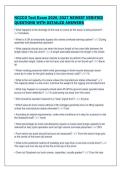 NCCCO Test Exam 2026&sol;2027 NEWEST VERIFIED&NewLine;QUESTIONS WITH DETAILED ANSWERS