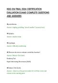 NSG-316 FINAL 2026 CERTIFICATION&NewLine;EVALUATION EXAMS COMPLETE QUESTIONS&NewLine;AND ANSWERS&NewLine;