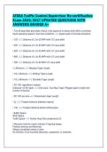 ATSSA Traffic Control Supervisor Re-certification&NewLine;Exam 2026&sol;2027 UPDATED QUESTIONS WITH&NewLine;ANSWERS GRADED A&plus;