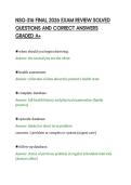 NSG-316 FINAL 2026 EXAM REVIEW SOLVED&NewLine;QUESTIONS AND CORRECT ANSWERS&NewLine;GRADED A&plus;