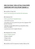 NSG-316 EXAM 1 2026 ACTUAL EXAM PAPER&NewLine;QUESTIONS WITH SOLUTIONS GRADED A&plus;