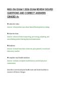 NSG-316 EXAM 1 2026 EXAM REVIEW SOLVED&NewLine;QUESTIONS AND CORRECT ANSWERS&NewLine;GRADED A&plus;