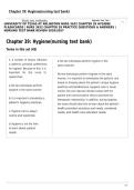 UNIVERSITY OF TEXAS AT ARLINGTON NURS 3632 CHAPTER 39 HYGIENE FLASHCARDS &vert; NURS 3632 CHAPTER 39 PRACTICE QUESTIONS & ANSWERS &vert; NURSING TEST BANK REVIEW 2026&sol;2027