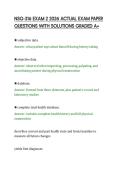 NSG-316 EXAM 2 2026 ACTUAL EXAM PAPER&NewLine;QUESTIONS WITH SOLUTIONS GRADED A&plus;