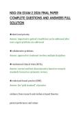 NSG-316 EXAM 2 2026 FINAL PAPER&NewLine;COMPLETE QUESTIONS AND ANSWERS FULL&NewLine;SOLUTION&NewLine;