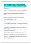 FTCE Health K-12 Exam SCRIPT 2026&sol;2027&NewLine;WITH EXPERT-VERIFIED ANSWERS RATED A&plus;