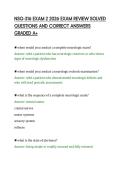 NSG-316 EXAM 2 2026 EXAM REVIEW SOLVED&NewLine;QUESTIONS AND CORRECT ANSWERS&NewLine;GRADED A&plus;