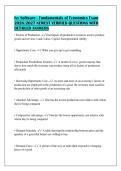 Ivy Software - Fundamentals of Economics Exam&NewLine;2026&sol;2027 NEWEST VERIFIED QUESTIONS WITH&NewLine;DETAILED ANSWERS