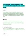 NSG120 FINAL PAPER FULL QUESTIONS&NewLine;AND CORRECT ANSWERS PREMIUM STUDY&NewLine;SHEET