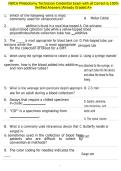 NWCA Phlebotomy Technician Credential Exam with all Correct & 100&percnt; Verified Answers &vert;Already Graded A&plus;