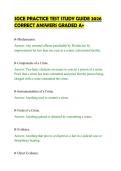SOCE PRACTICE TEST STUDY GUIDE 2026&NewLine;CORRECT ANSWERS GRADED A&plus;&NewLine;