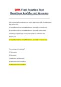 QMA Final Practice Test Questions and Correct Answers &vert; Complete Study Guide