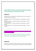 Arizona Statutes and Rules Exam &lpar;SRE&rpar; &vert; Complete Practice Questions & Verified Answers &lpar;2026&ndash;2027 Registrar of Contractors Guide&rpar;