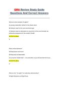 QMA Review Study Guide Questions and Correct Answers &vert; Exam Prep Guide