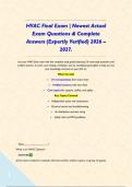 HVAC Final Exam &vert; Newest Actual Exam Questions & Complete Answers &lpar;Expertly Verified&rpar; 2026 &ndash; 2027&period;&NewLine;