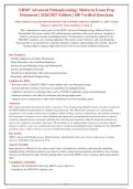 NR507 Midterm Exam 2026-2027&colon; 200 Verified Questions with Rationales &vert; Chamberlain University &vert; Advanced Pathophysiology
